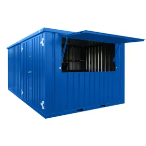 Bar Container 3×4 XL Meter Blau RAL 5015