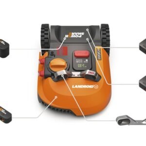 WORX 20V Akku-Mähroboter Landroid L2000 22cm/2.000 m² mit App WR155E, inkl. Installationsmaterial