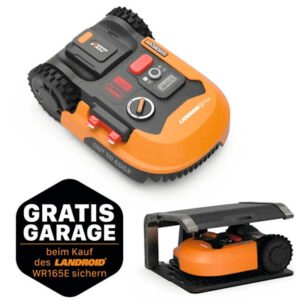 WORX 20V Akku-Mähroboter Landroid M500 Plus 18cm/500 m² mit App, IPX4 WR165E, inkl. Installationsmaterial